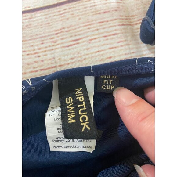 Nip Tuck Swimwear Women's Garden Line Foil Twist Swimsuit - 8 - Picture 9 of 14